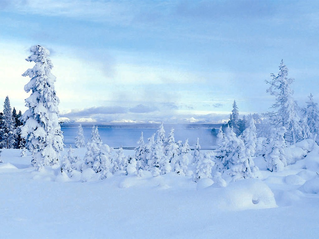 清凉 冬日雪景高清壁纸33 - 1024x768