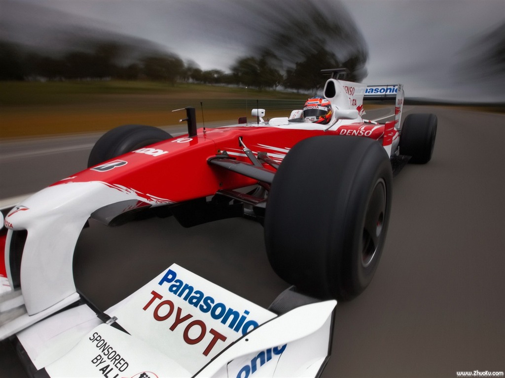 トヨタ2009 TF109は、F1カーの壁紙 #10 - 1024x768