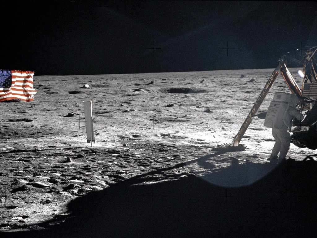 アポロ11号珍しい写真壁紙 #3 - 1024x768