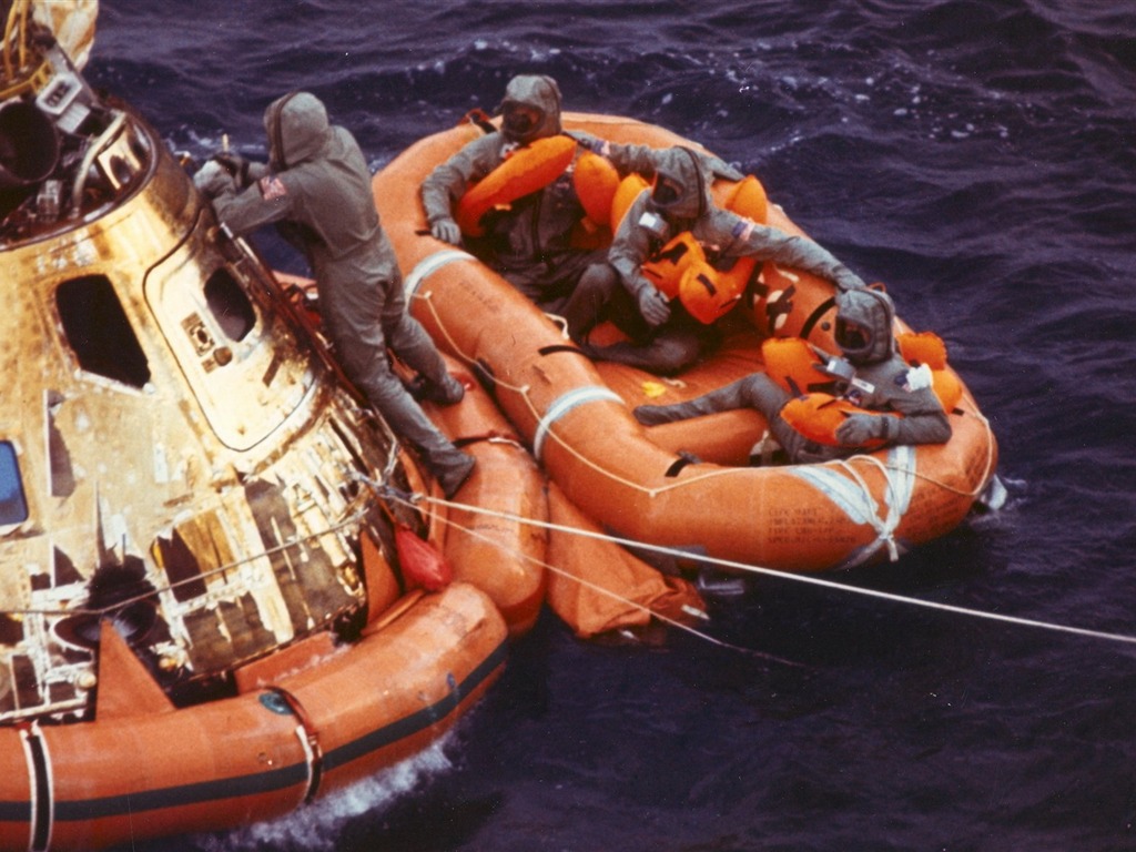 아폴로 11 호 드문 사진 월페이퍼 #31 - 1024x768