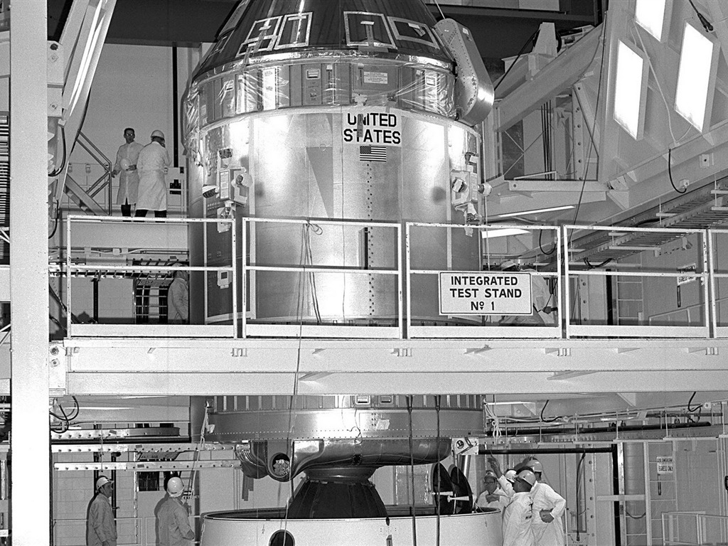 아폴로 11 호 드문 사진 월페이퍼 #38 - 1024x768
