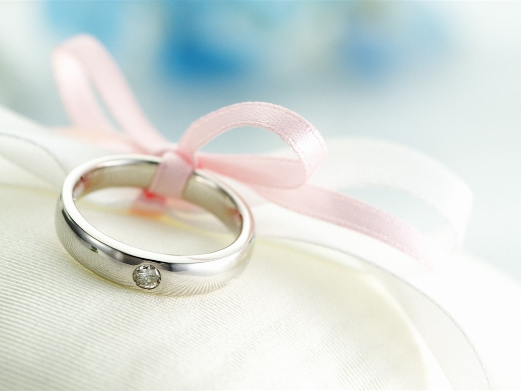 flor de boda anillo de bodas fondo de pantalla (1) #1 - 1024x768