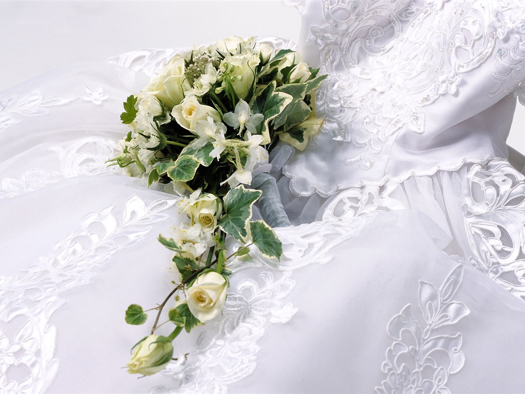 Свадебный цветок обручальное кольцо, обои (1) #2 - 1024x768