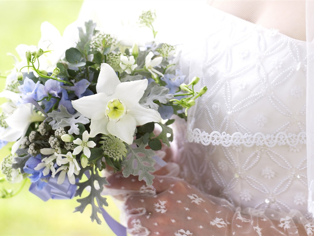 Свадебный цветок обручальное кольцо, обои (1) #16 - 1024x768