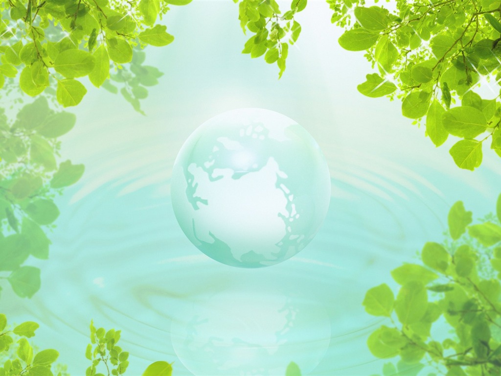 Green environmental topics PS Wallpaper #14 - 1024x768