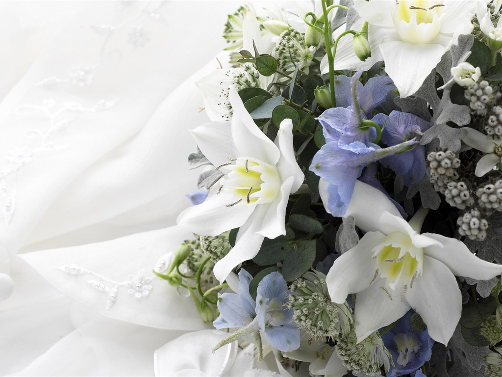 Свадебный цветок обручальное кольцо, обои (2) #1 - 1024x768