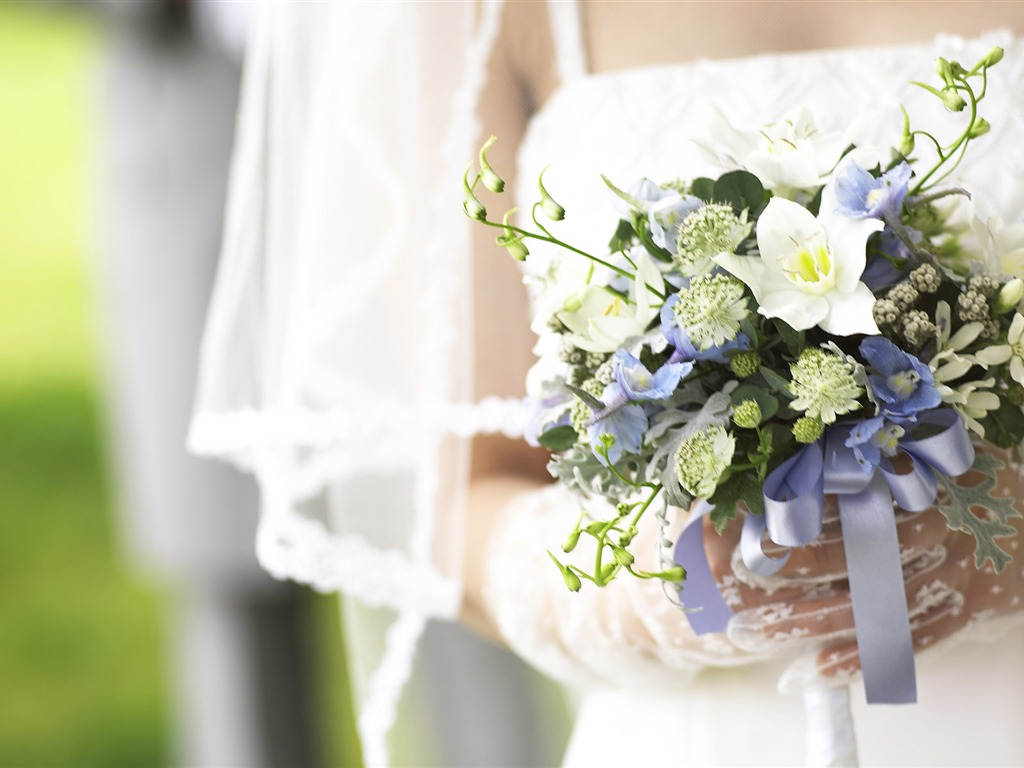 Свадебный цветок обручальное кольцо, обои (2) #4 - 1024x768