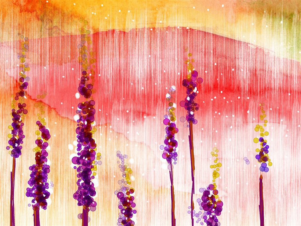 papel tapiz floral diseño ilustración #11 - 1024x768