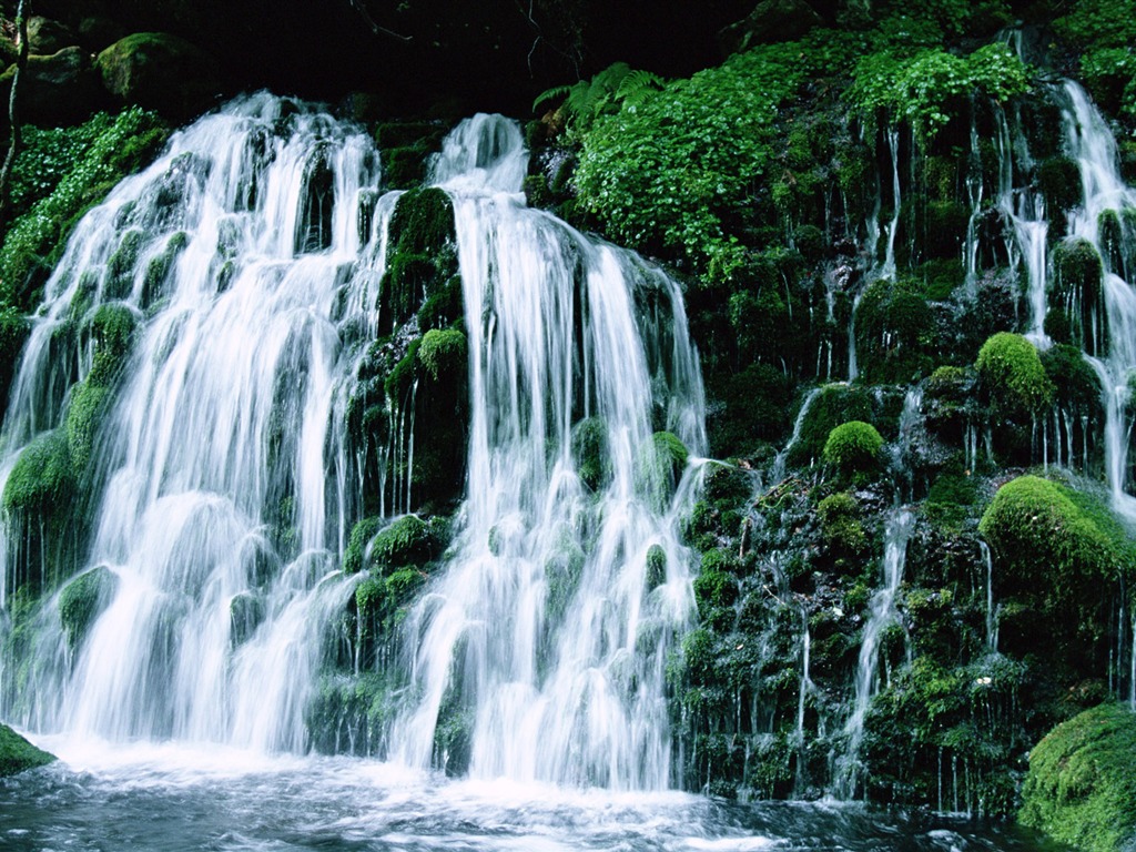 Waterfall streams HD Wallpapers #15 - 1024x768