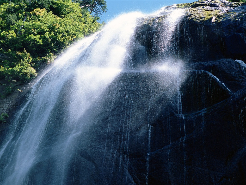 瀑布溪流高清壁纸21 - 1024x768