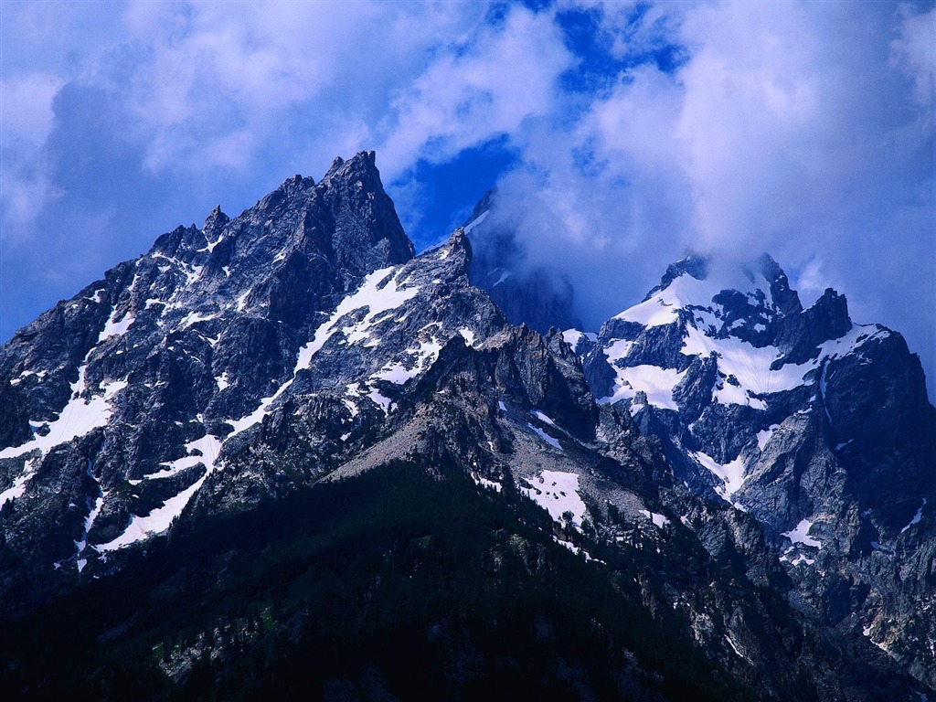 lacs et de montagnes magnifiques fonds d'écran #19 - 1024x768