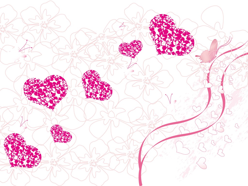 Valentinstag Love Theme Wallpaper #23 - 1024x768