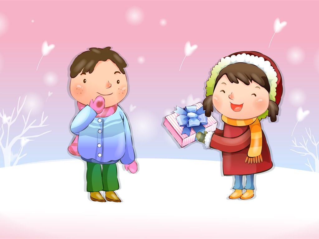 Vector children's Happy Wallpaper (3) #14 - 1024x768