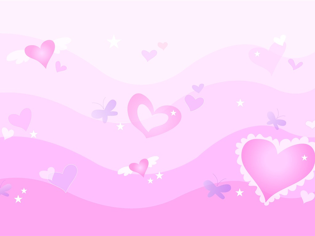 발렌타인데이 사랑의 테마 배경 화면 (2) #4 - 1024x768