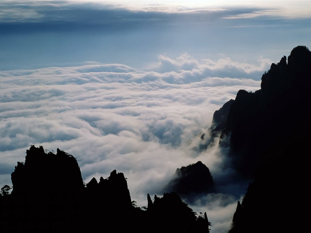 majestuosos ríos y las montañas de China fondo de pantalla #19 - 1024x768