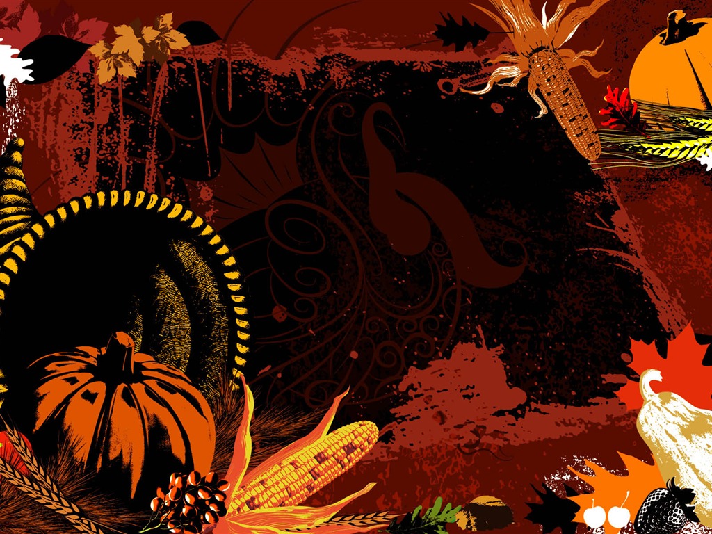 Thanksgiving theme wallpaper (3) #9 - 1024x768