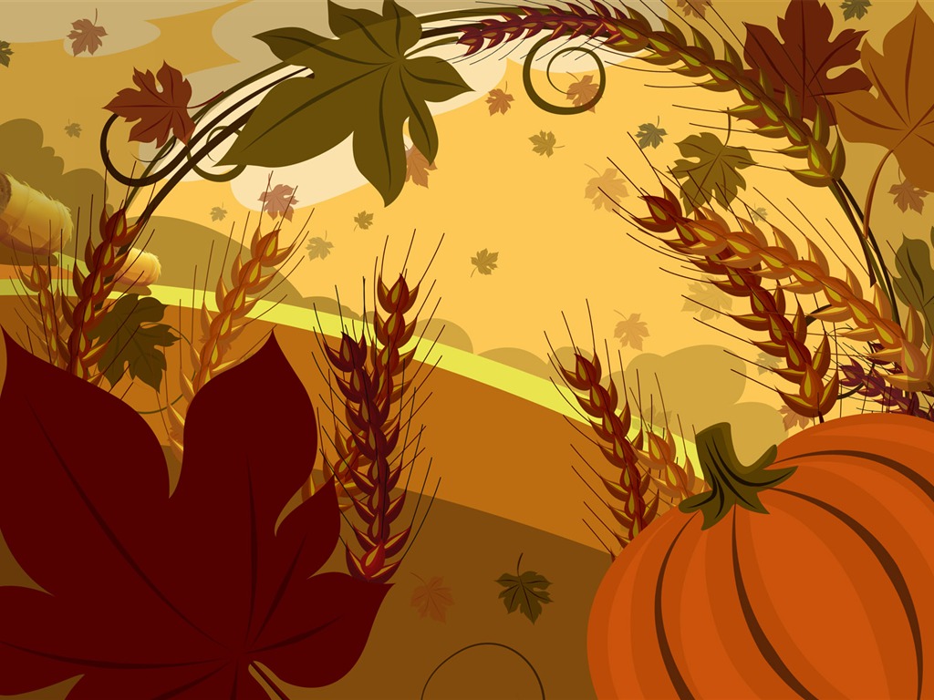 Thanksgiving theme wallpaper (3) #16 - 1024x768