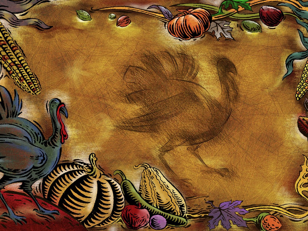 Thanksgiving theme wallpaper (3) #20 - 1024x768