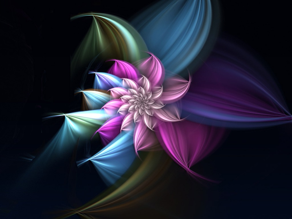 Dream květinovým vzorem tapety (3) #1 - 1024x768