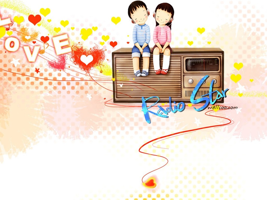 Webjong warm and sweet little couples illustrator #1 - 1024x768