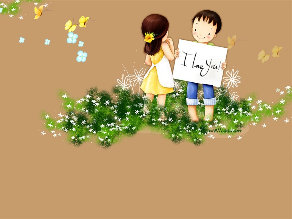 Webjong warm and sweet little couples illustrator #4 - 1024x768