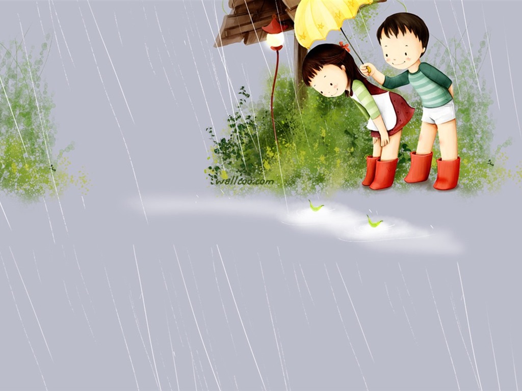 Webjong warm and sweet little couples illustrator #6 - 1024x768