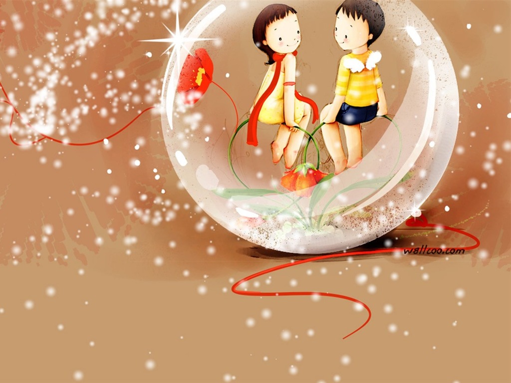 Webjong warm and sweet little couples illustrator #7 - 1024x768