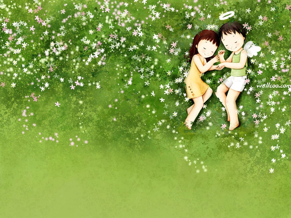 Webjong warm and sweet little couples illustrator #10 - 1024x768