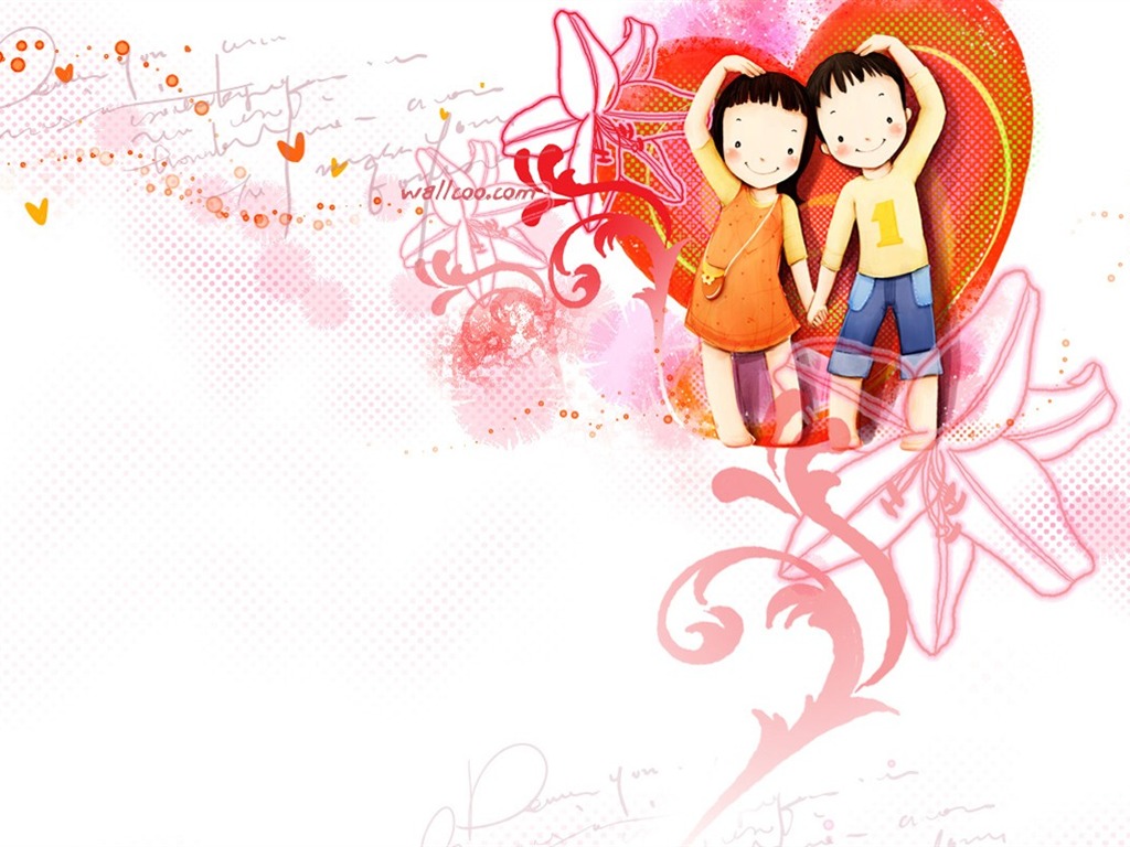 Webjong warm and sweet little couples illustrator #11 - 1024x768
