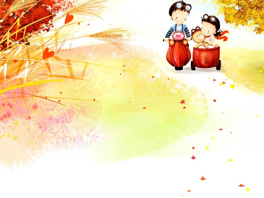 Webjong warm and sweet little couples illustrator #13 - 1024x768