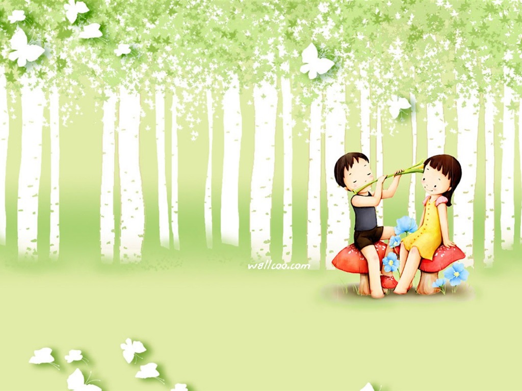 Webjong warm and sweet little couples illustrator #16 - 1024x768