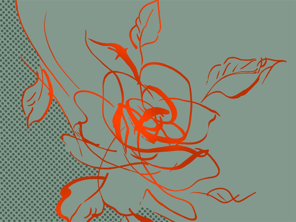 合成の花の壁紙(1) #14 - 1024x768