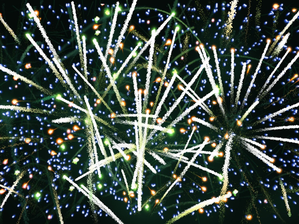 Colorful fireworks HD wallpaper #10 - 1024x768