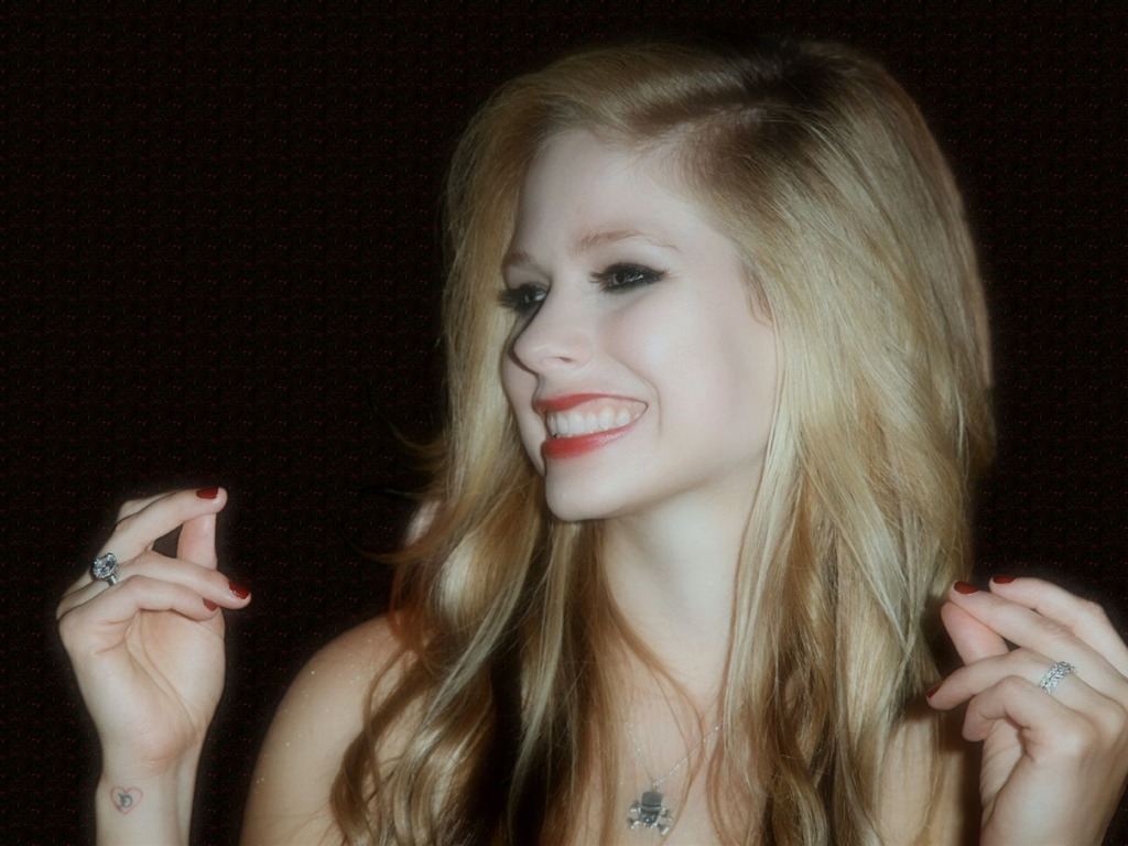 Avril Lavigne krásnou tapetu (2) #12 - 1024x768
