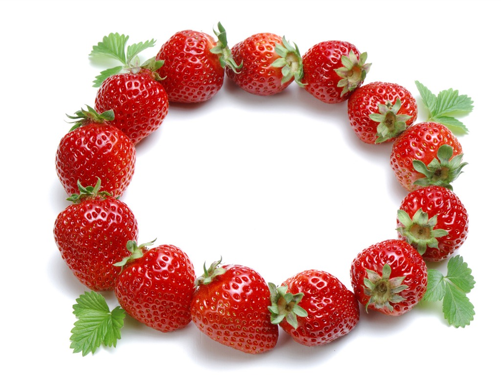 HD wallpaper fresh strawberries #3 - 1024x768