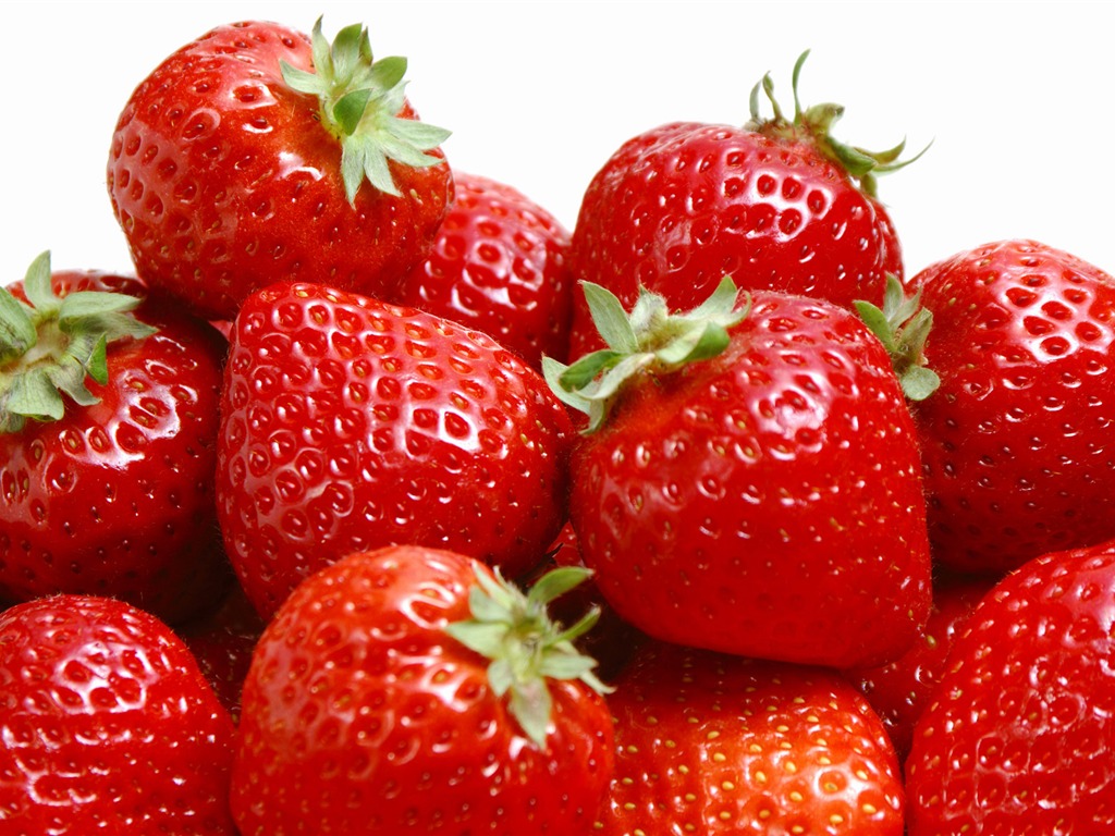 HD wallpaper fresh strawberries #4 - 1024x768
