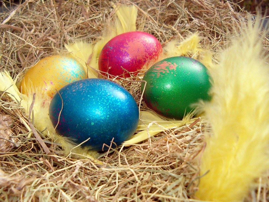 Velikonoční vajíčko tapetu (4) #1 - 1024x768