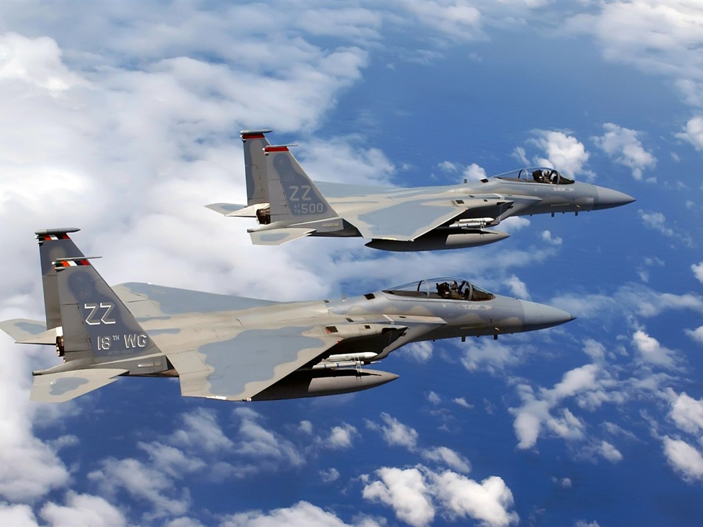 HD обои военных самолетов (3) #5 - 1024x768