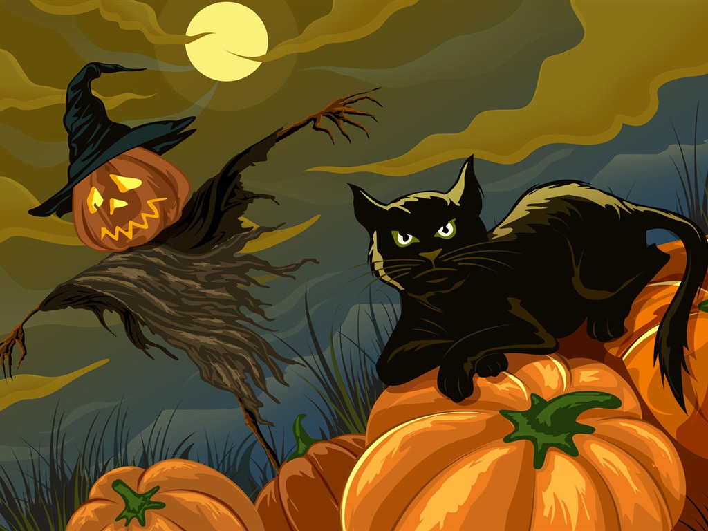 Halloween Téma Tapety na plochu (4) #15 - 1024x768