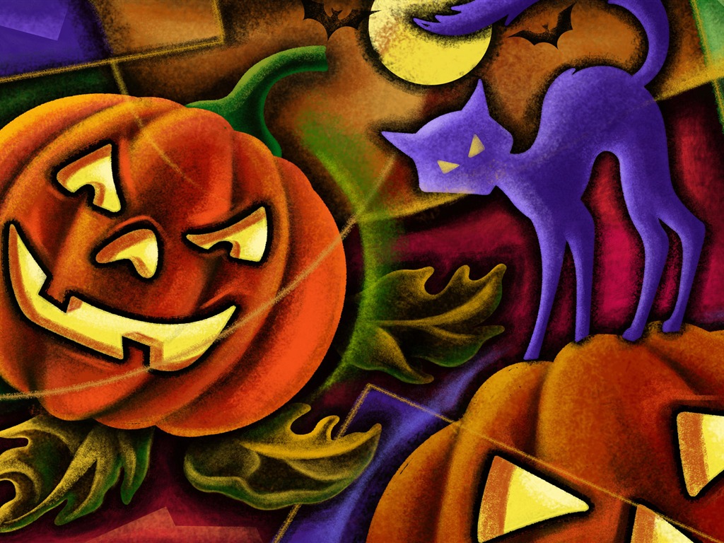 Halloween Téma Tapety na plochu (5) #11 - 1024x768