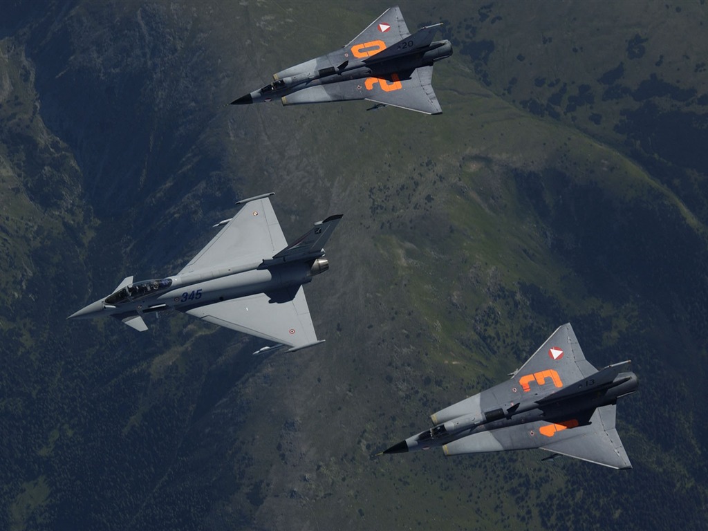 HD обои военных самолетов (7) #6 - 1024x768