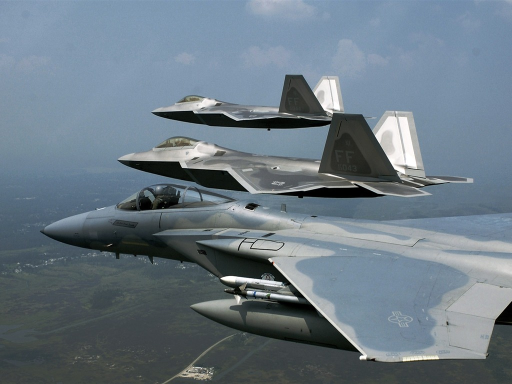 HD обои военных самолетов (9) #11 - 1024x768