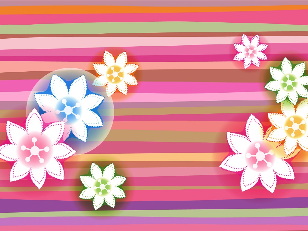 Colorful pattern wallpaper (9) #1 - 1024x768