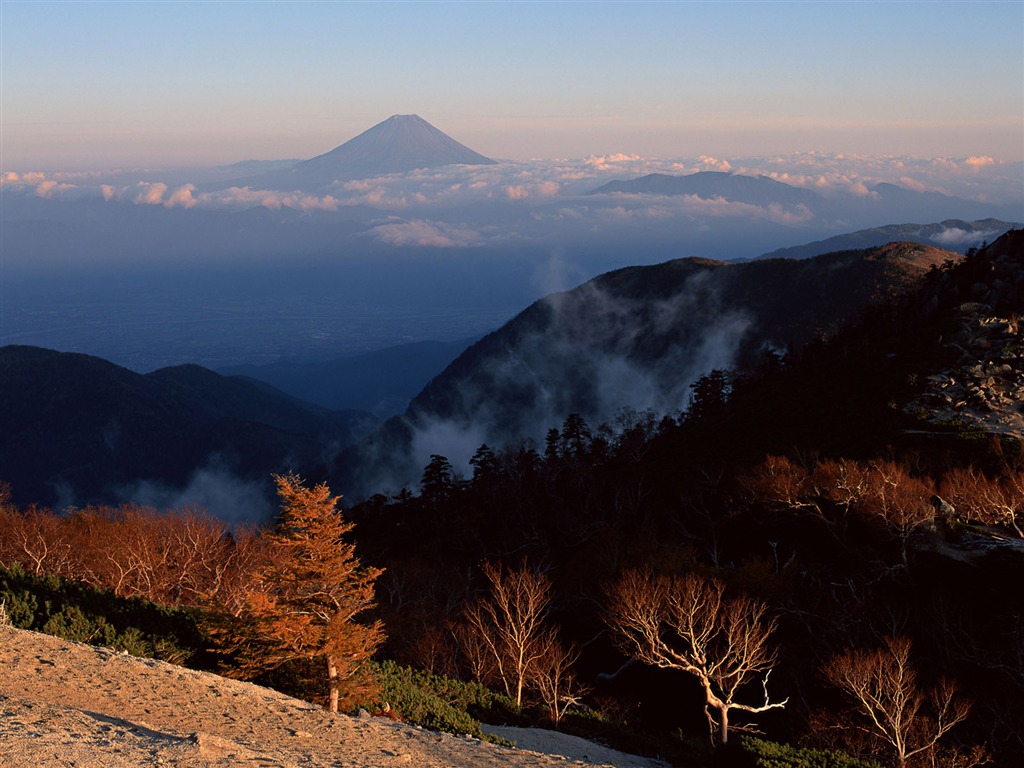 Гора Фудзи, Япония обои (1) #2 - 1024x768
