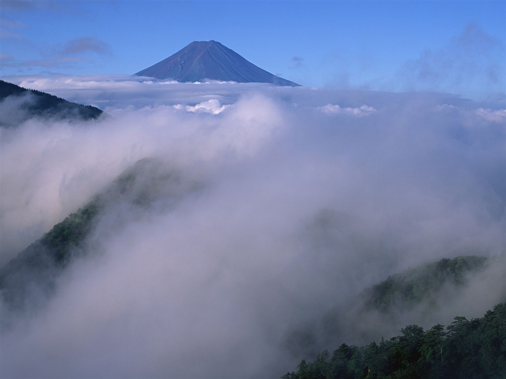 Mount Fuji, Japonsko tapety (1) #15 - 1024x768