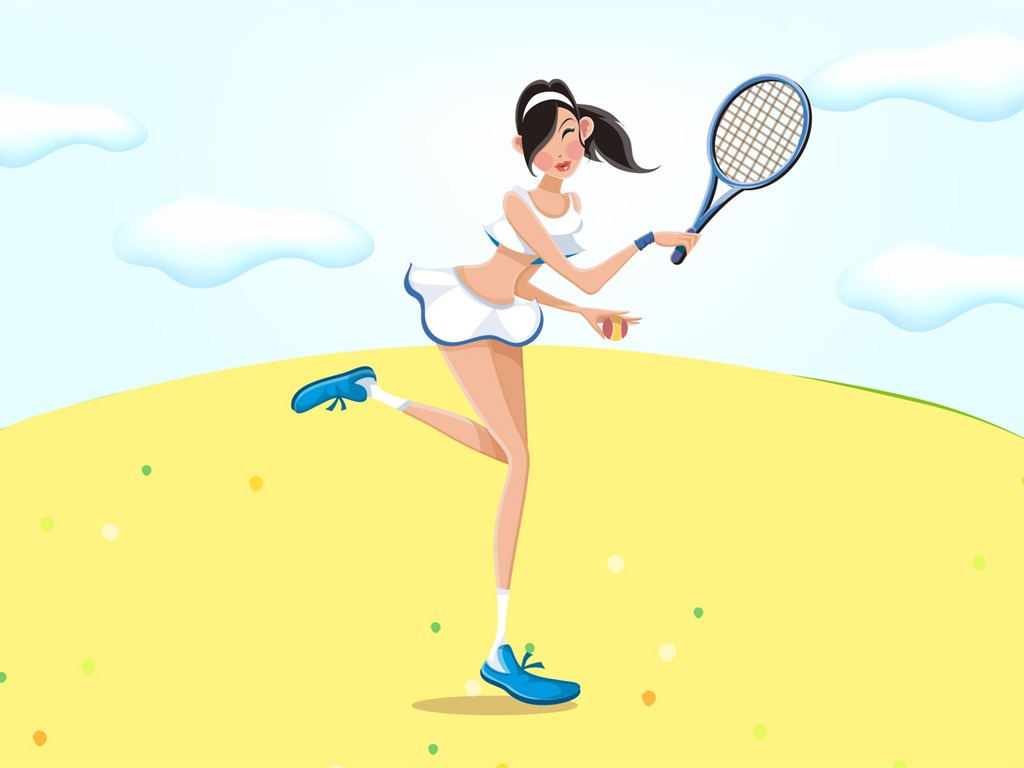 Women's leisure sports vector #3 - 1024x768