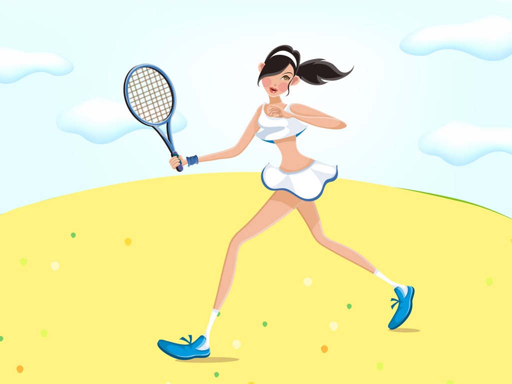 Women's leisure sports vector #4 - 1024x768