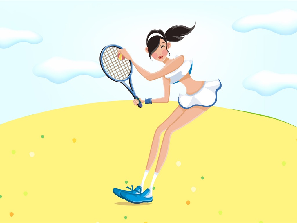 Women's leisure sports vector #13 - 1024x768