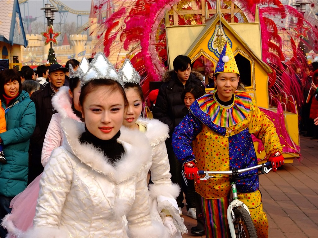 Happy Čínský Nový rok v Pekingu Yang Temple (prutu práce) #1 - 1024x768