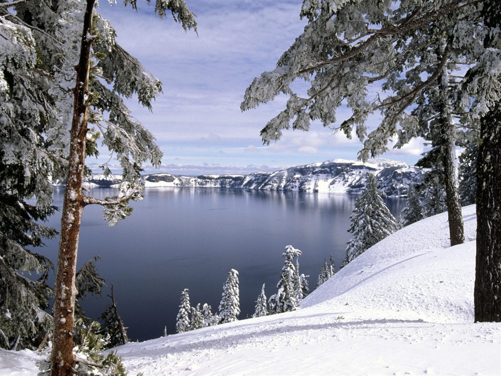 Snow wallpaper collection (1) #3 - 1024x768